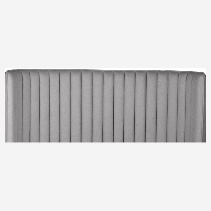 Cabeceira de lã 244 x 120 cm - Cinza claro