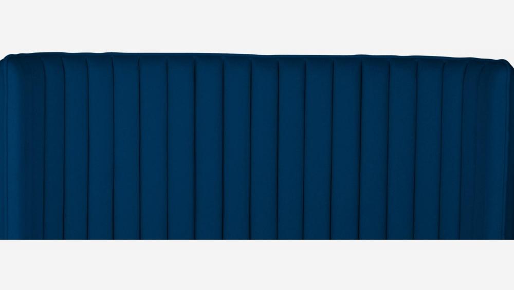 Bedhoofd van wol 244 x 99 cm - Blauw