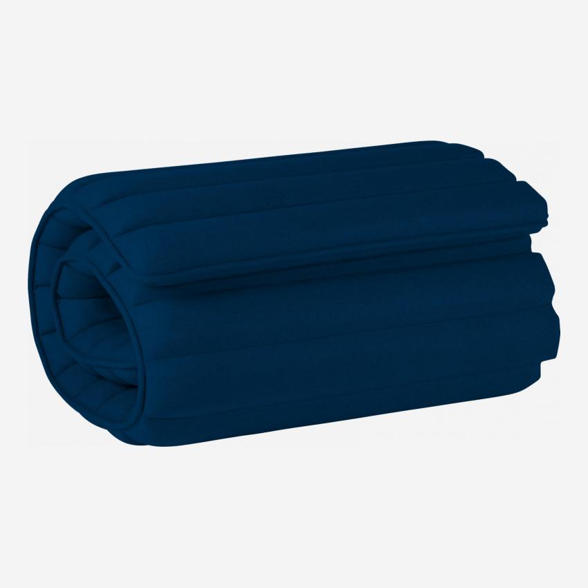 Bedhoofd van wol 244 x 120 cm - Blauw