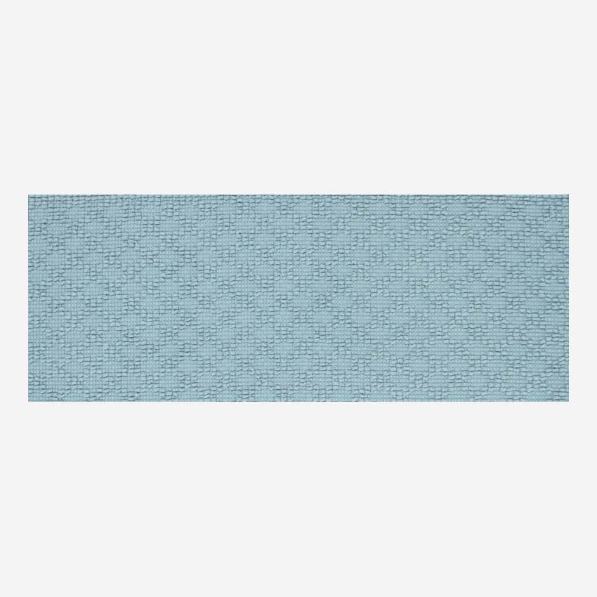 Badezimmerteppich aus Baumwolle - 50 x 80 cm - blau