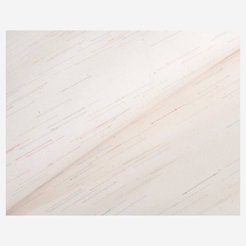 Funda nórdica de algodón - 220 x 240 cm - Blanco a rayas