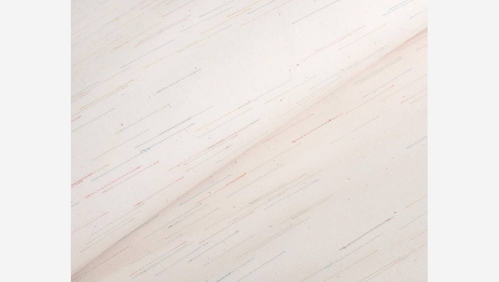 Funda nórdica de algodón - 200 x 200 cm - Blanco a rayas