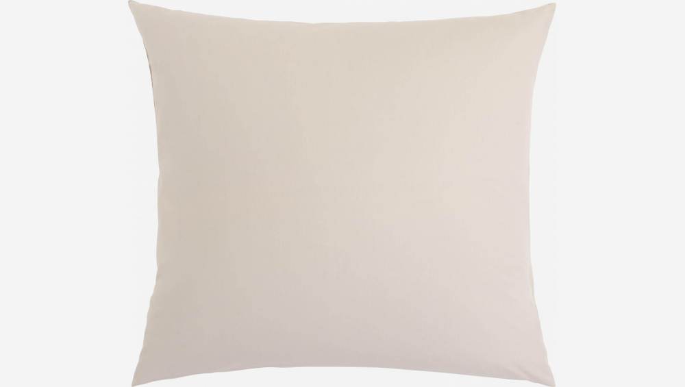 Federa in cotone lavato - 65 x 65 cm - Beige