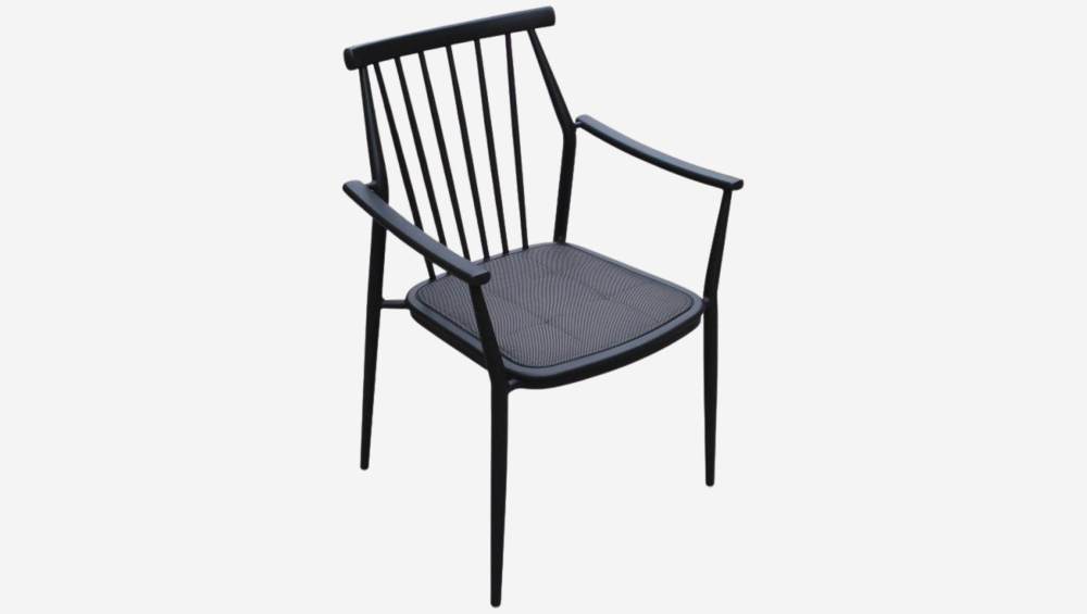 Chaise de jardin en aluminium - Anthracite poudré