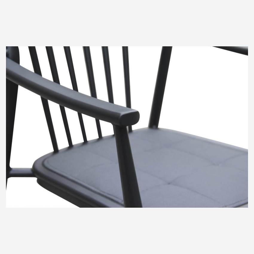 Chaise de jardin en aluminium - Anthracite poudré