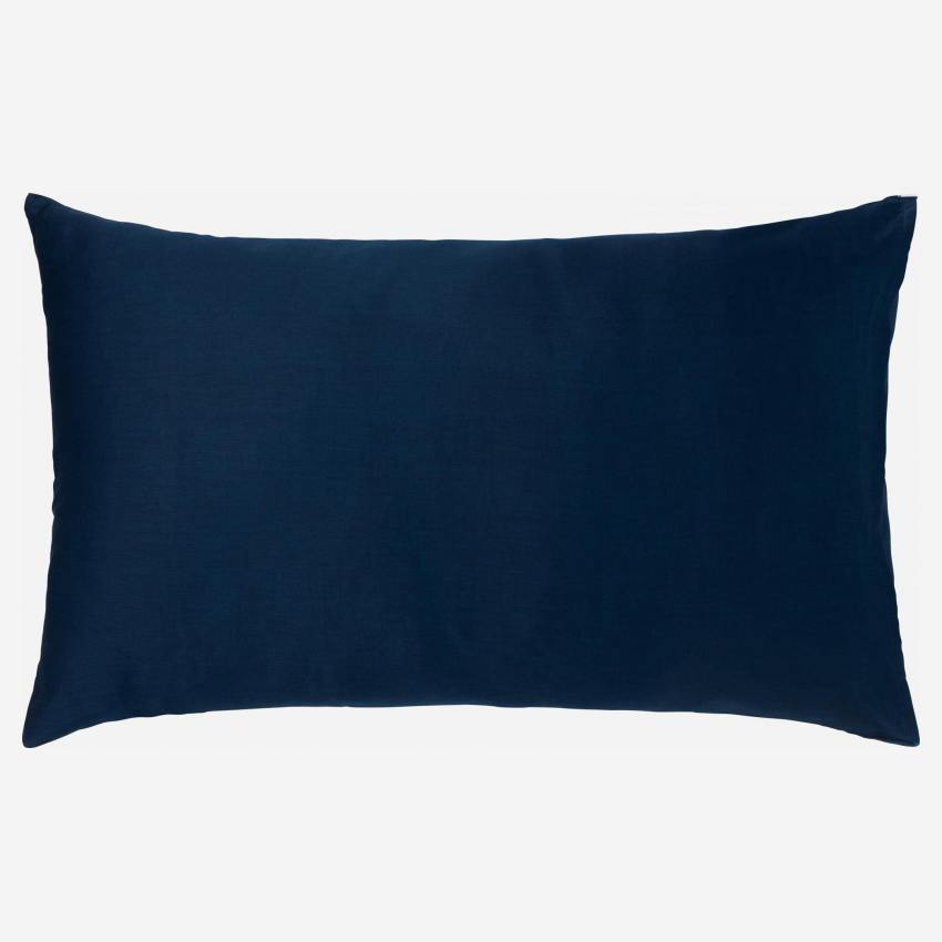 Taie d'oreiller en coton - 50 x 80 cm - Bleu - Design by Floriane Jacques