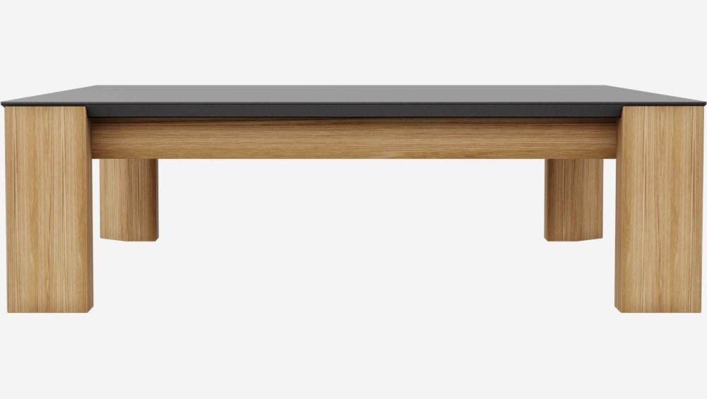 Table basse carrée avec plateau en céramique