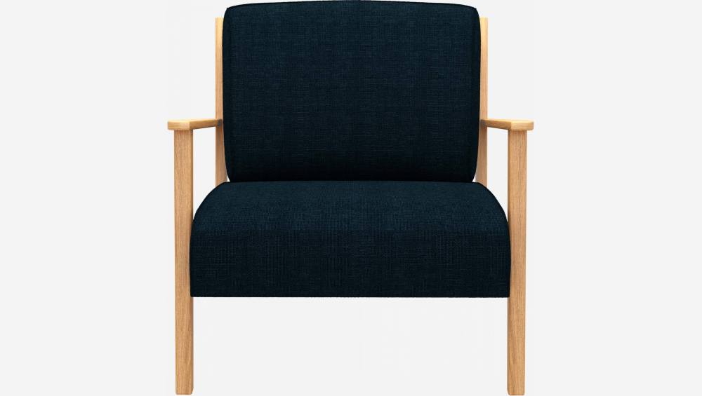 Fauteuil stoffen Melina - Inktblauw