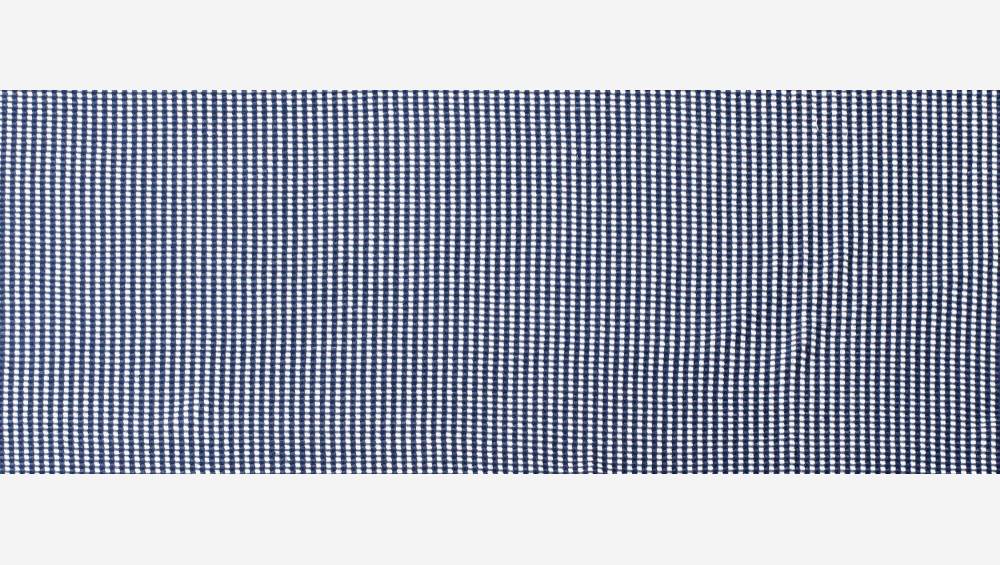Plaid mit Wabenmuster aus Baumwolle - 130 x 170 cm - Blau