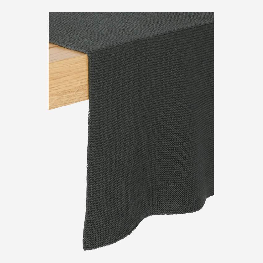 Caminho de mesa de algodão - 40 x 140 cm - Caqui