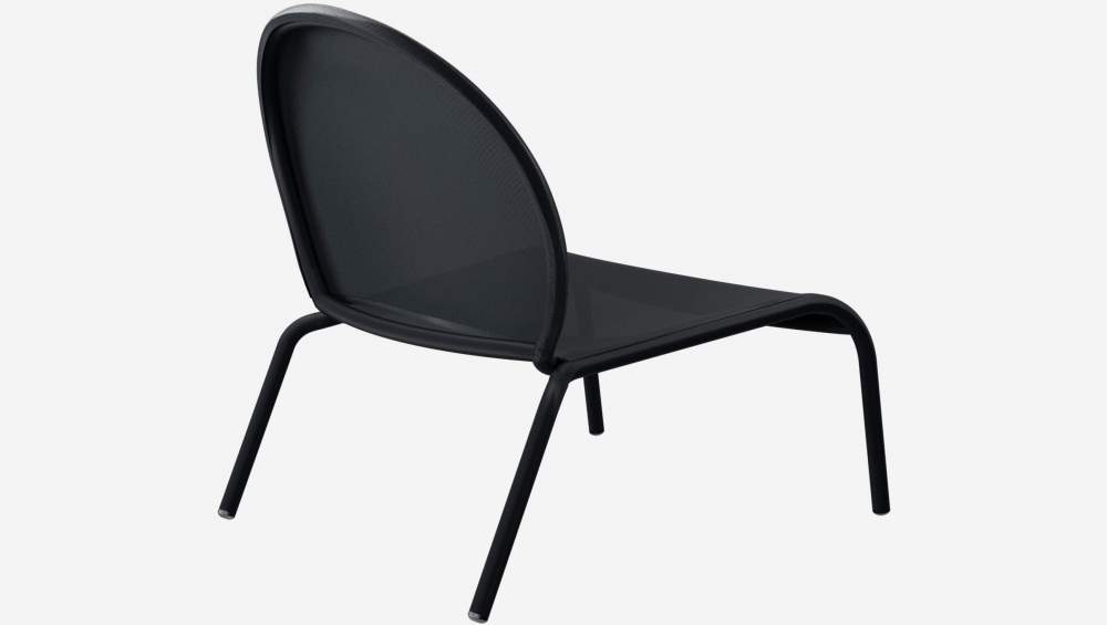 Lounge-Sessel aus Aluminium und Textylen - Blau