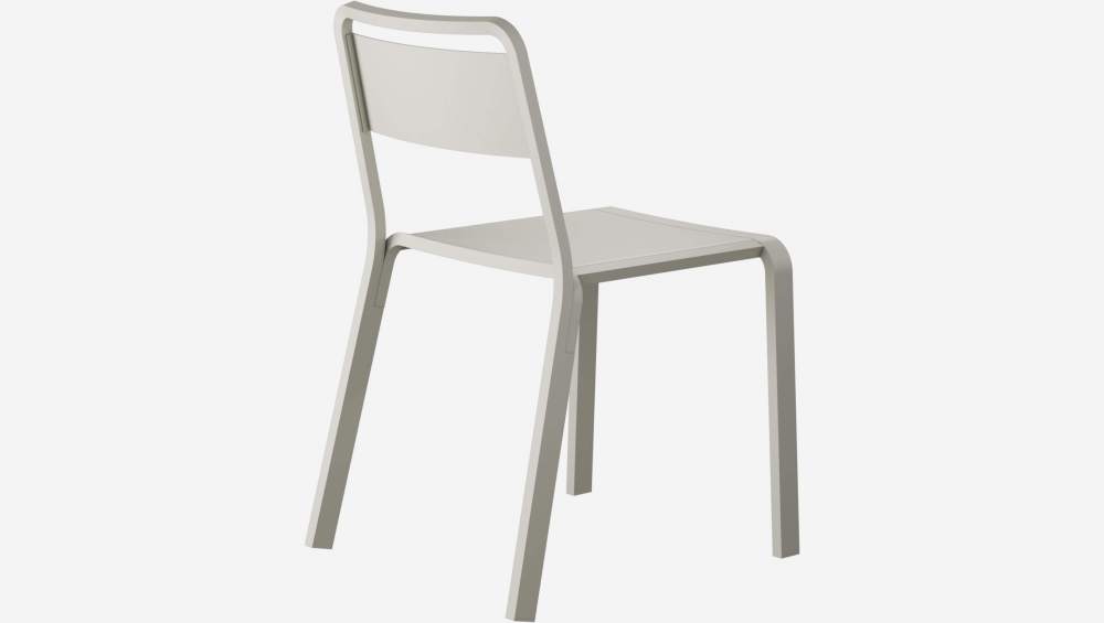 Cadeira de jardim em alumínio - Cinzento rola