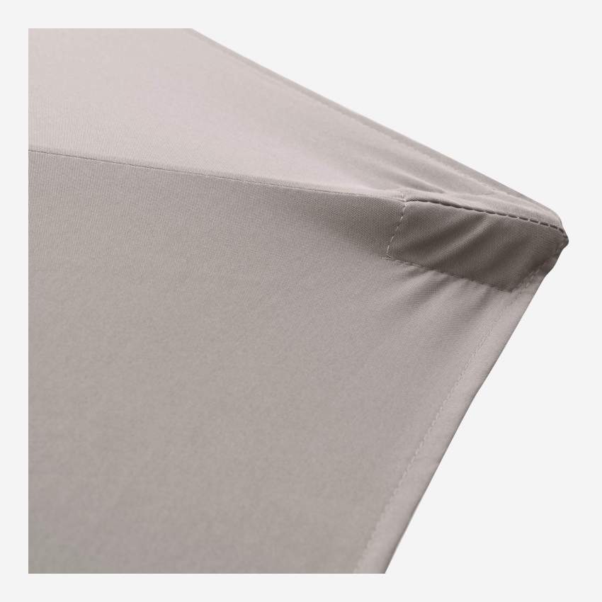 Parasol excéntrico - 300 cm - Topo