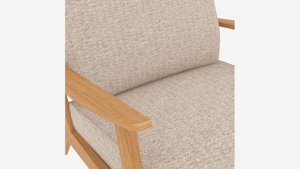 Sessel aus Bormio-Stoff - Alabasterweiß 