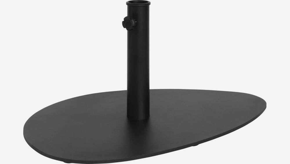 Pie de parasol con base orgánica de acero - Negro
