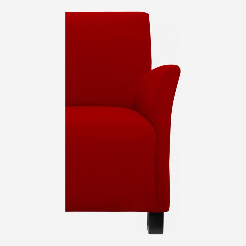 Sessel aus Wollfilz, rot