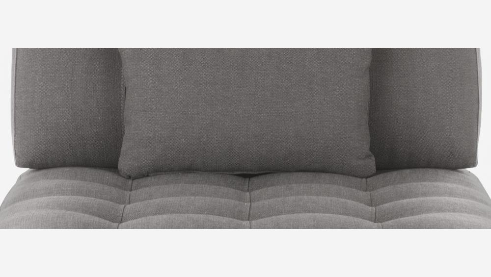 Chaise longue de tecido - Cinza