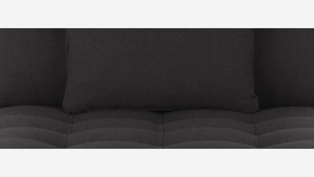 Chaise longue de tecido - Cinza antracite
