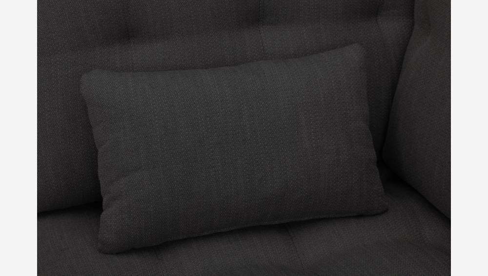 Sofá de canto direito em tecido Cinza antracite
