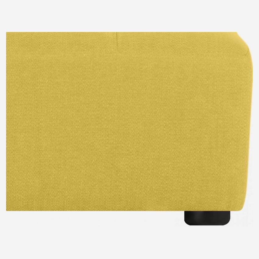 Chaise longue de tecido - Amarelo mostarda
