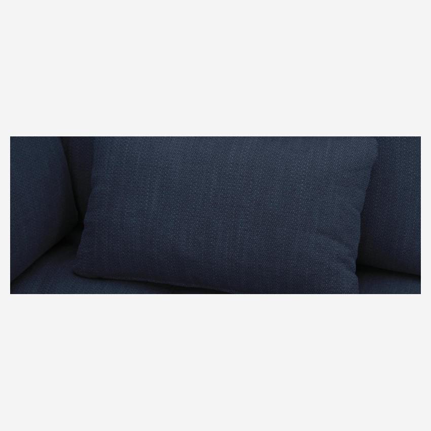Sofá de canto esquerdo em tecido Azul Marinho