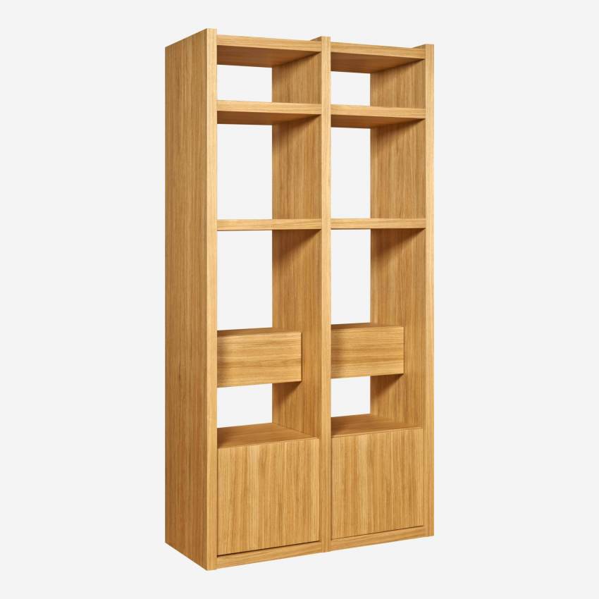 Extensão: pequeno modelo para estante de livros em madeira de carvalho