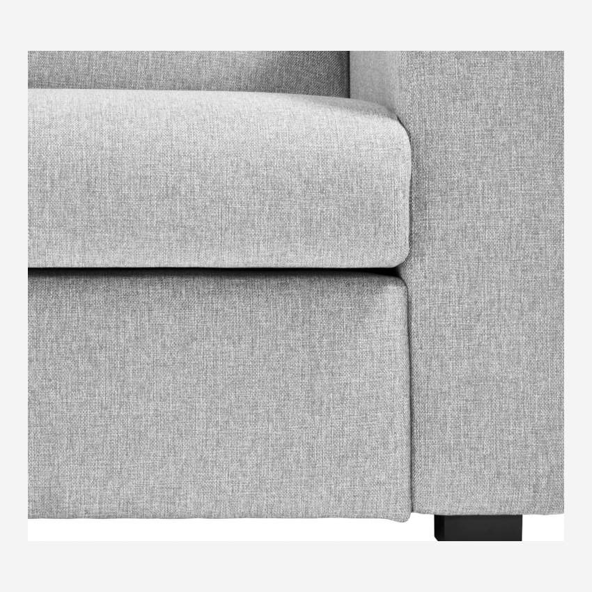 Sofá de tecido de 3 lugares - Cinza claro