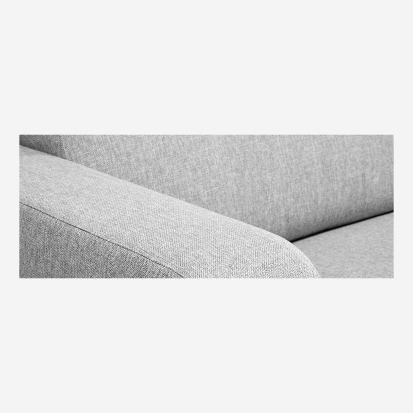 Sofá de tecido de 2 lugares - Cinza claro