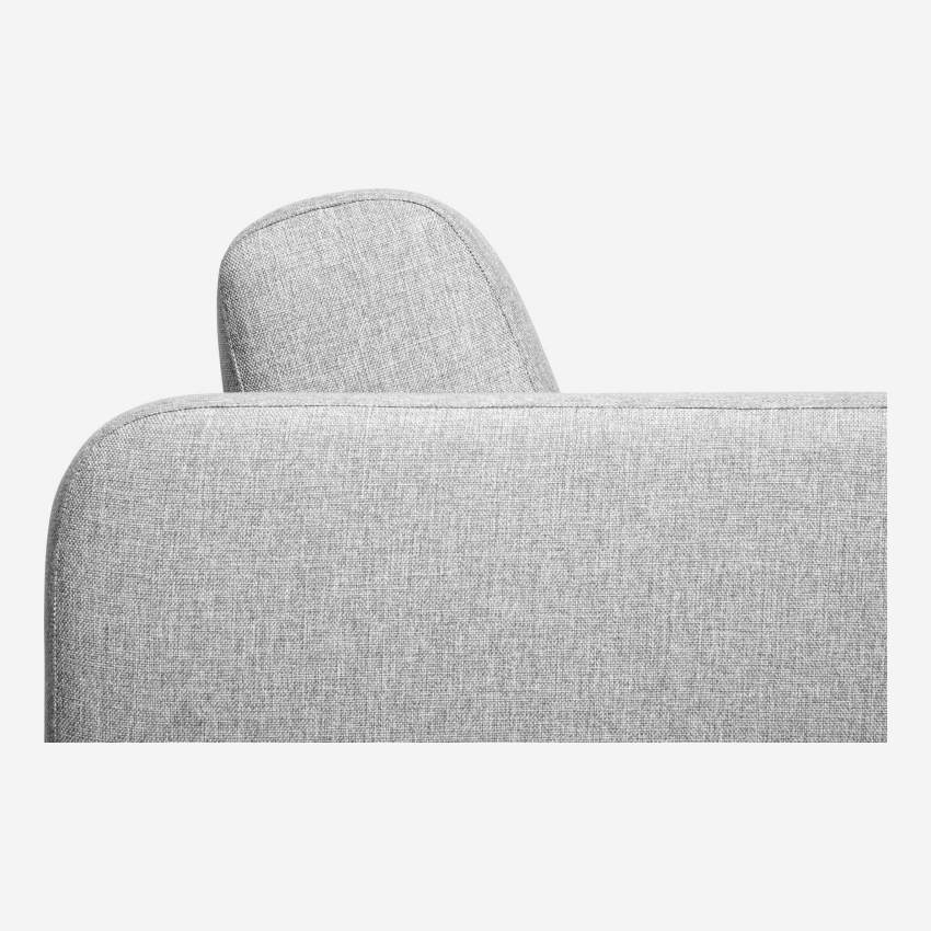 Canapé compact convertible en tissu - Gris clair