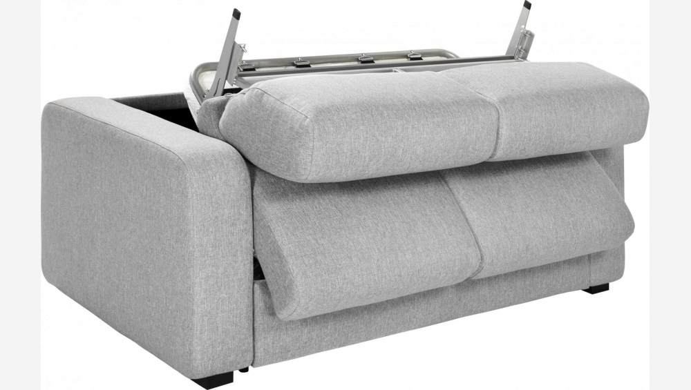 Canapé compact convertible en tissu - Gris clair