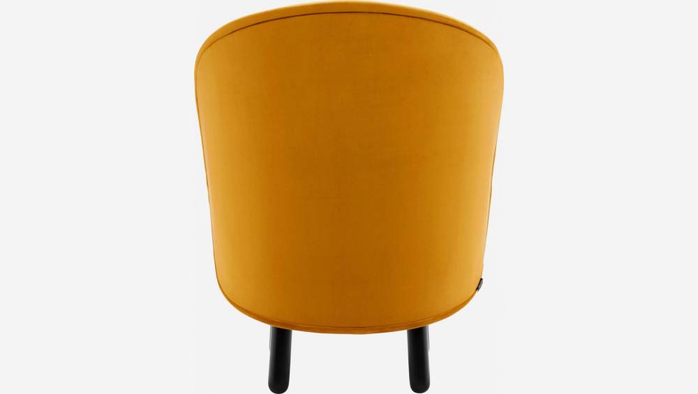 Sessel aus Samt - Gelb
