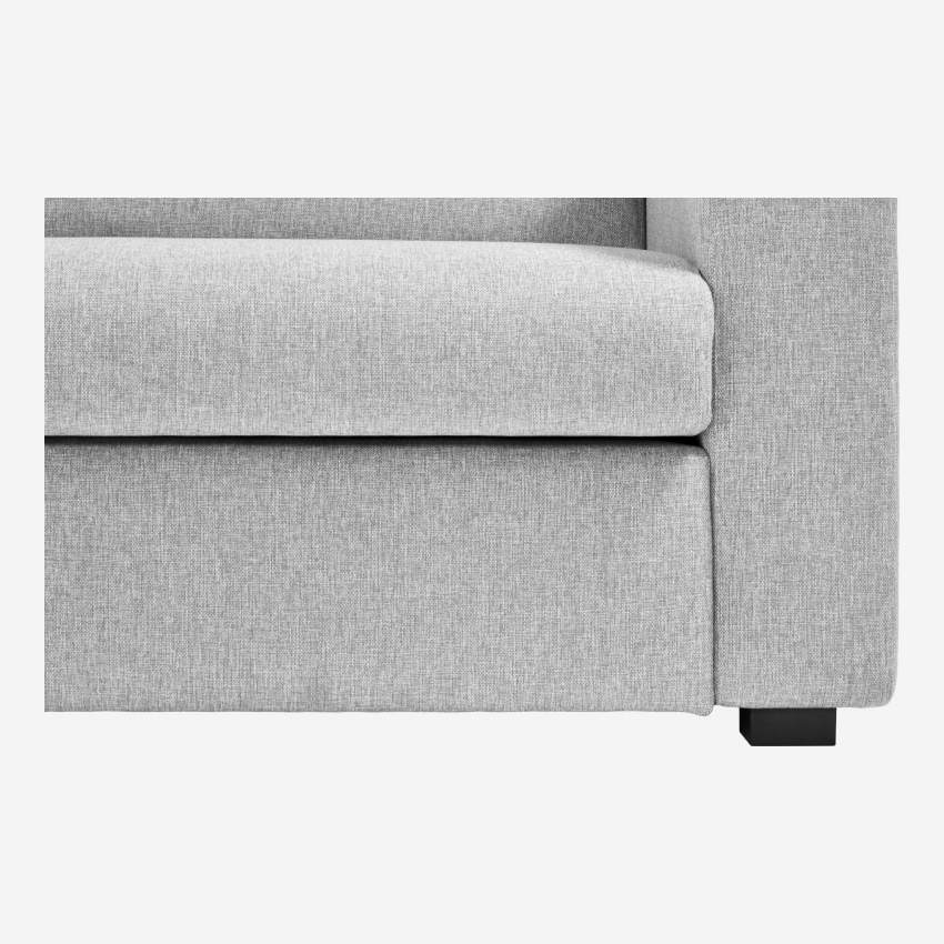Sofá compacto de tecido - Cinza claro