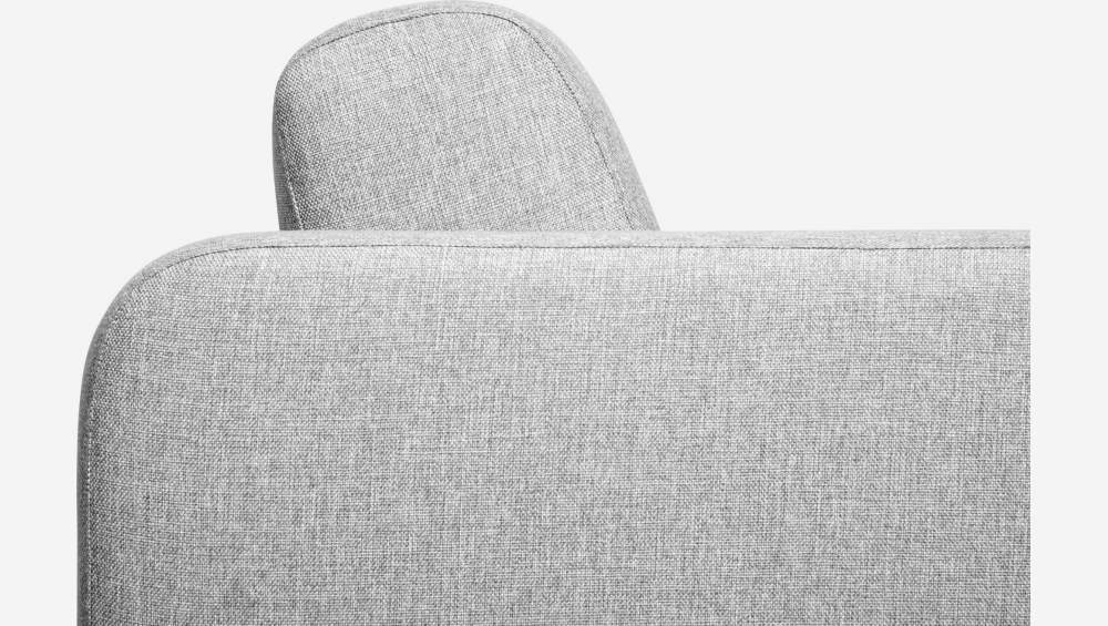 Sofá compacto de tecido - Cinza claro