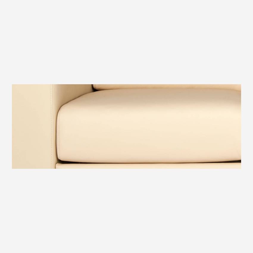 Kompaktsofa aus Leder - Cremefarben