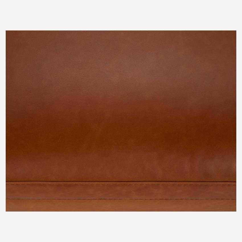 Repousa-pés em pele Vintage Leather - Castanho conhaque