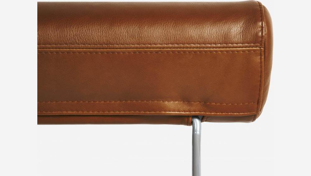 Poggiatesta in pelle Vintage Leather - Marrone cognac