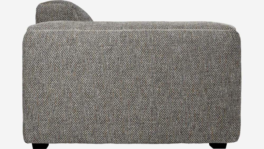 4-Sitzer Sofa aus Bellagio-Stoff in Nachtgrau