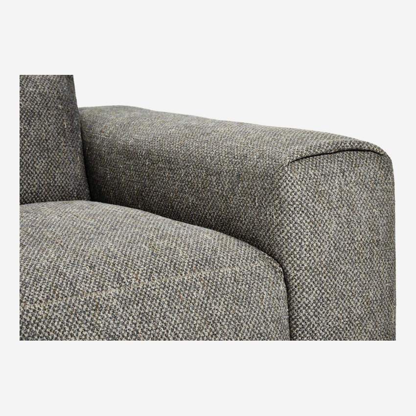 4-Sitzer Sofa aus Bellagio-Stoff in Nachtgrau