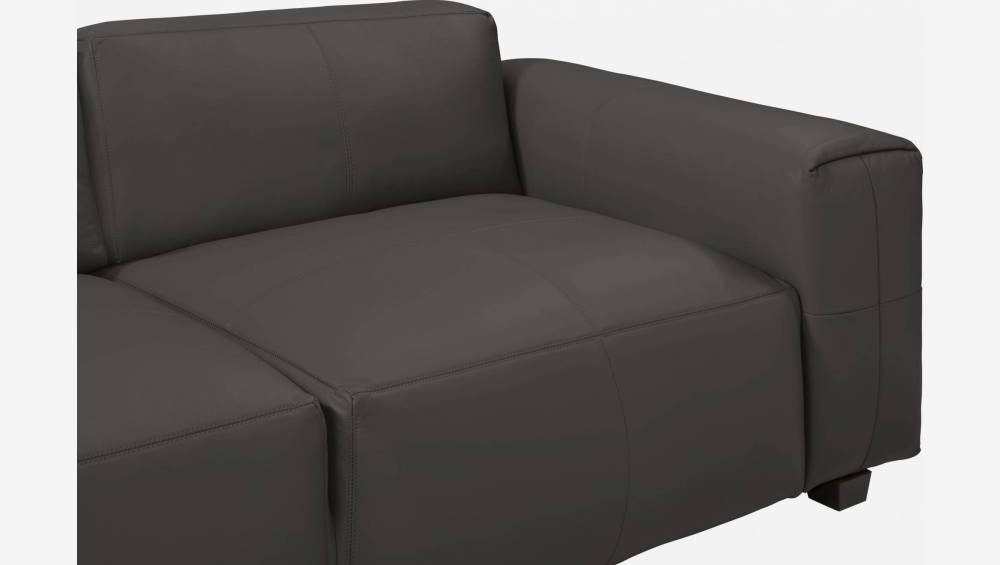4-Sitzer Sofa aus Savoy-Leder - Kaffeebraun