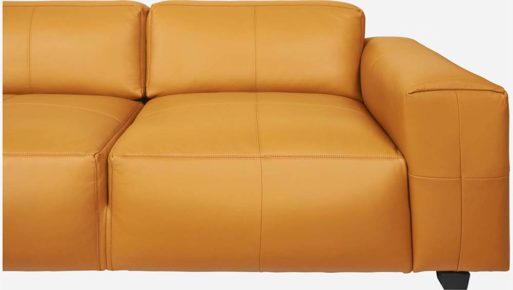 4-Sitzer Sofa aus Savoy-Leder - Cognacbraun