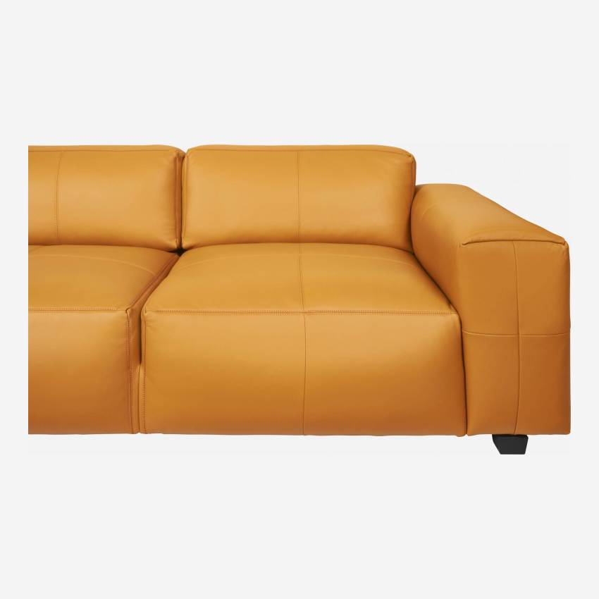 4-Sitzer Sofa aus Savoy-Leder - Cognacbraun