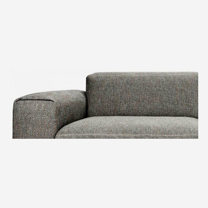 3-Sitzer Sofa aus Bellagio-Stoff in Nachtgrau