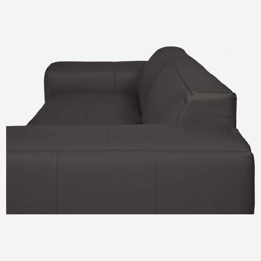3-Sitzer Sofa aus Savoy-Leder - Kaffeebraun