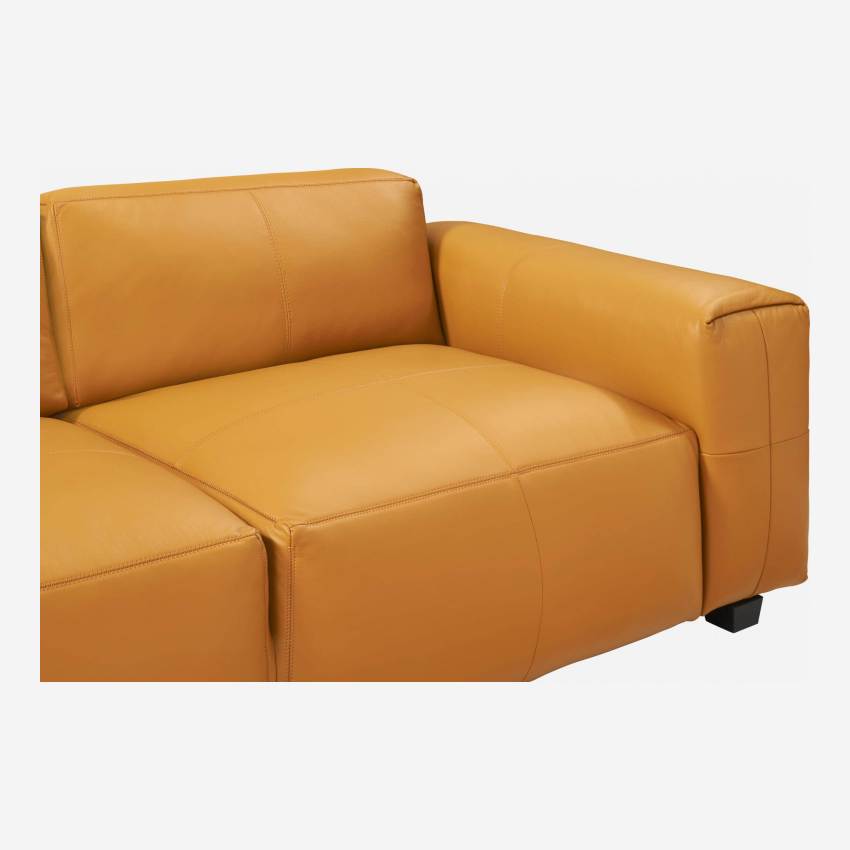 2-Sitzer Sofa aus Savoy-Leder - Cognacbraun