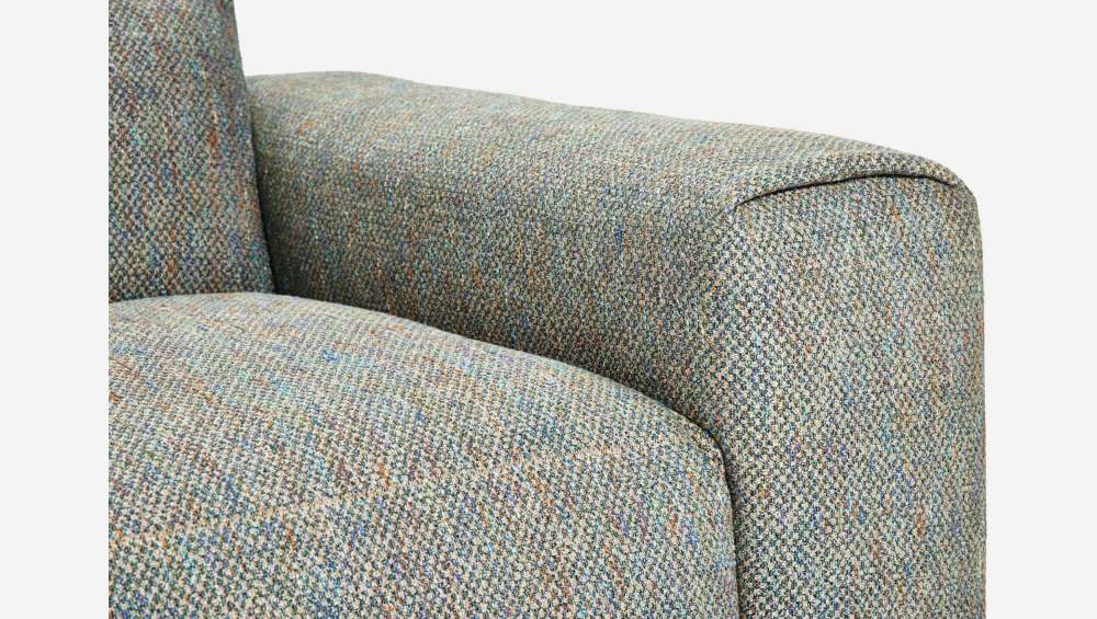 3-Sitzer Sofa mit Chaiselongue links aus Bellagio-Stoff organic green