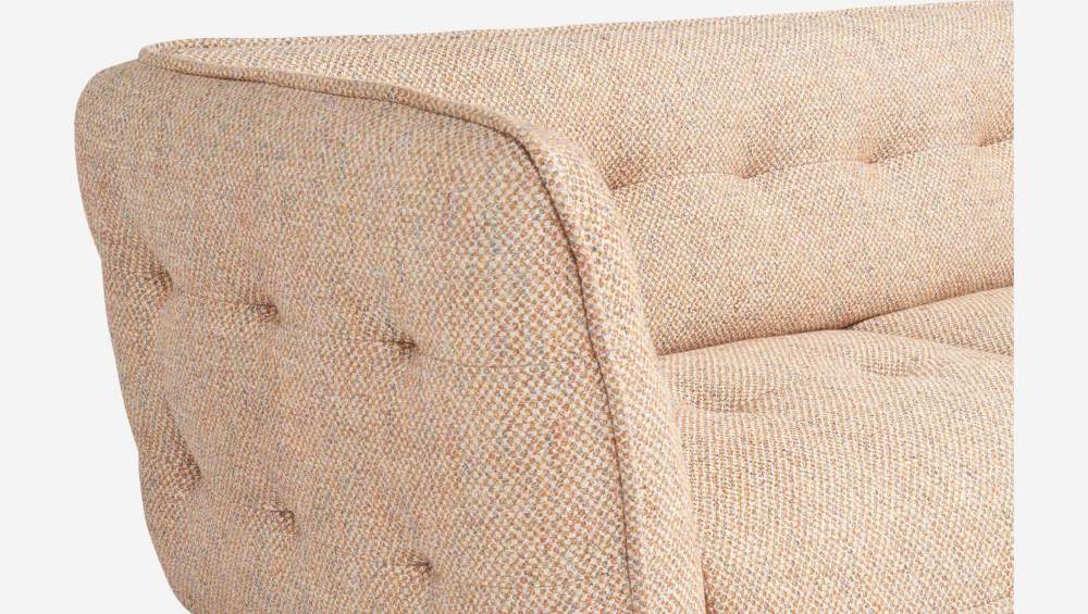 2-Sitzer-Sofa aus Bellagio-Stoff - Morgenrot - Eichenfüße