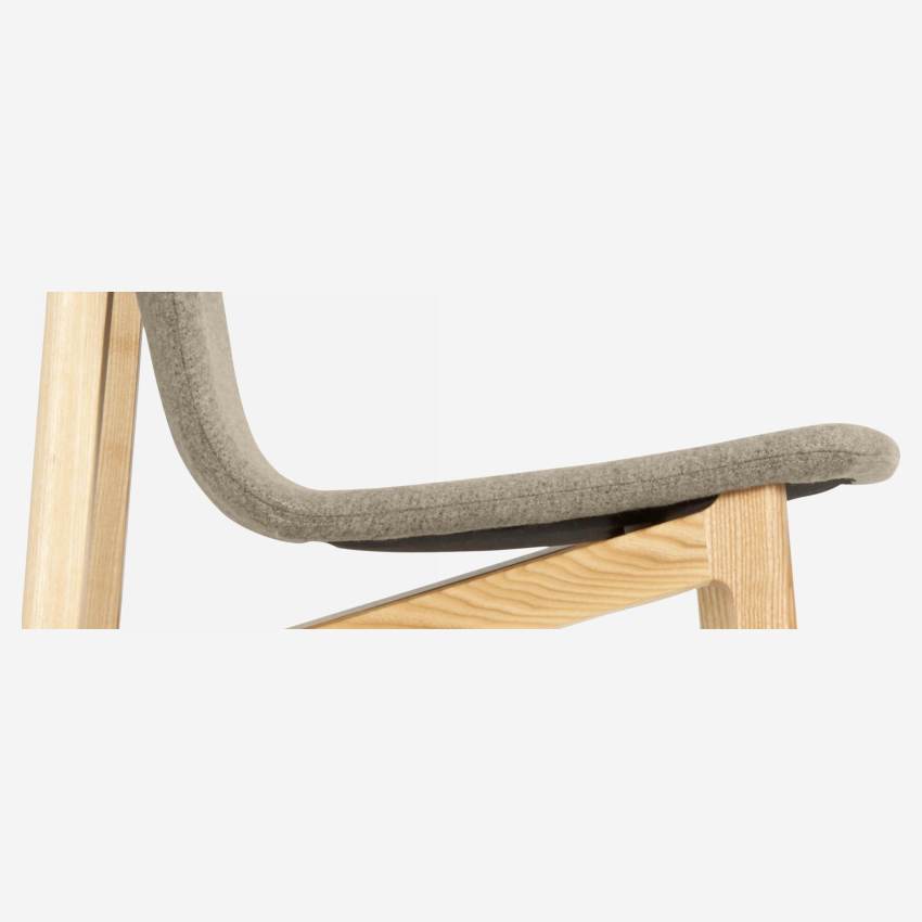 Sedia in feltro con gambe in massello di frassino - Beige - Design by Noé Duchaufour