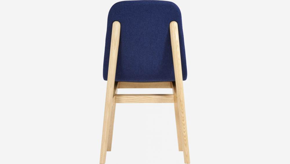 Chaise en feutre et frêne massif - Bleu - Design by Noé Duchaufour