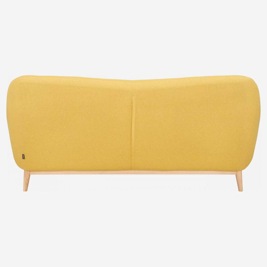 Canapé 3 places en tissu jaune - Design by Adrien Carvès