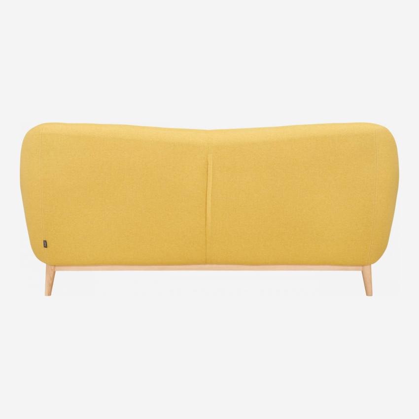 Canapé 3 places en tissu jaune - Design by Adrien Carvès